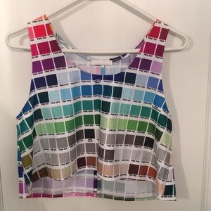 Pantone Paint Swatch Crop Top